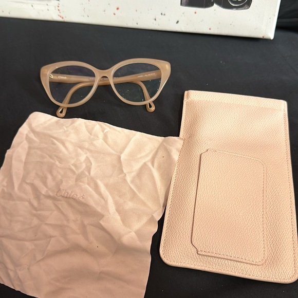 Light pink Chloe glasses EUC - Picture 2 of 11